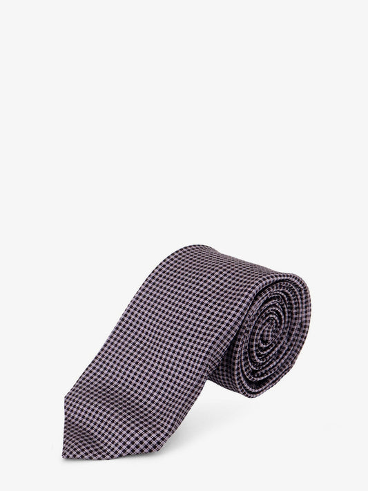Silk tie with micro-pattern