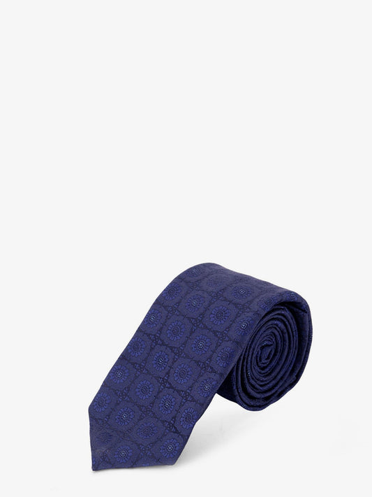 Silk tie with micro-pattern