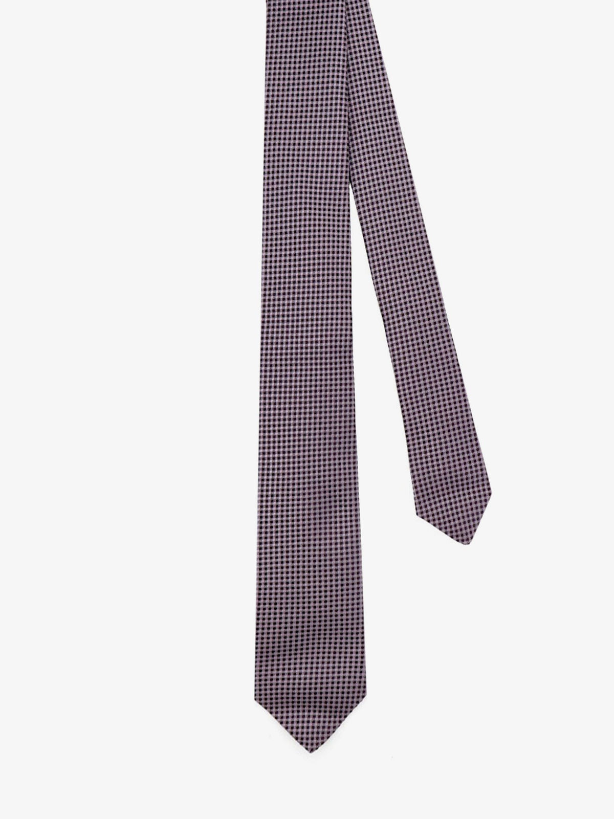 Silk tie with micro-pattern
