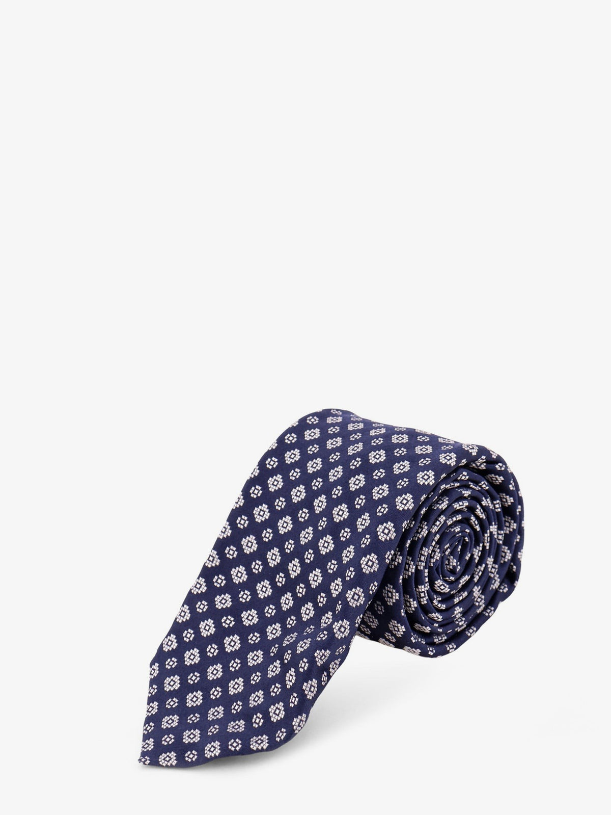 Silk tie with micro-pattern