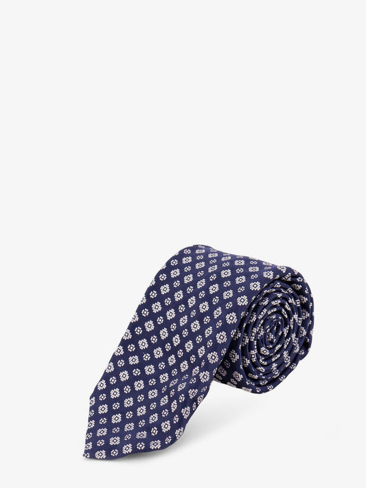 Silk tie with micro-pattern