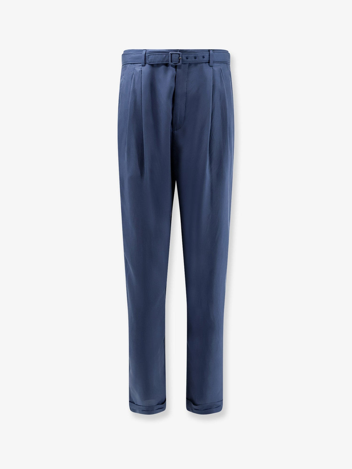 Silk trousers with belt