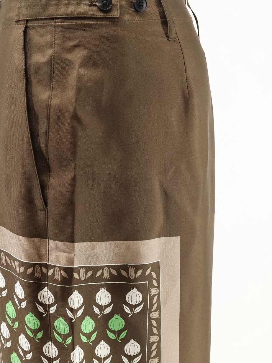 Silk trousers
