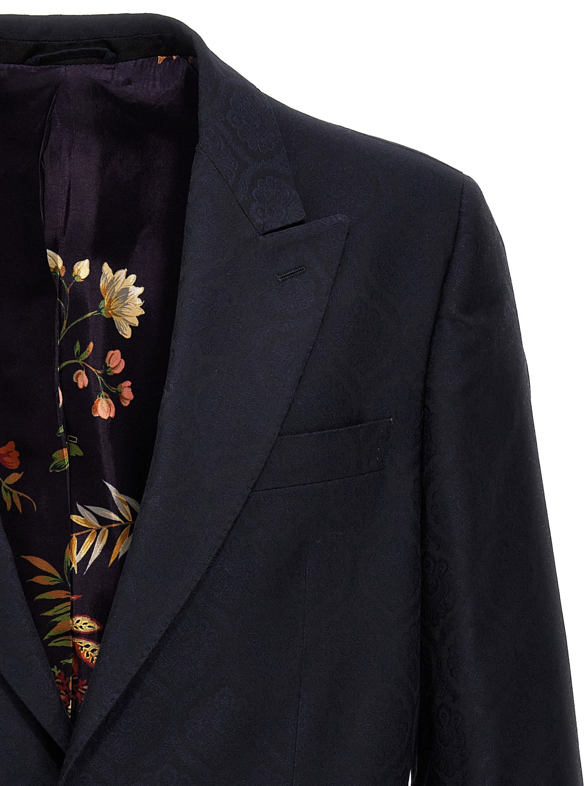 Single-breasted jacquard blazer
