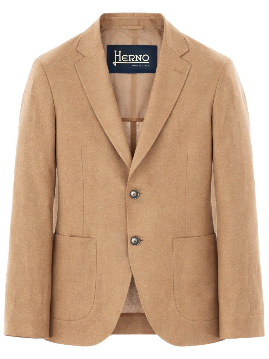 SINGLE-BREASTED LINEN JACKET