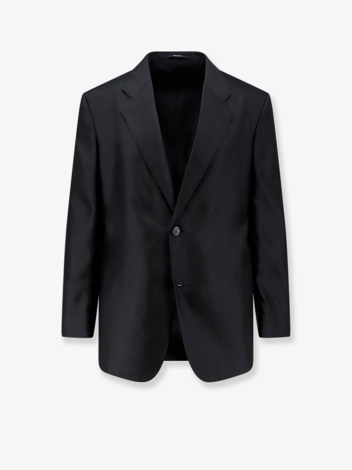 Single-breasted silk blazer