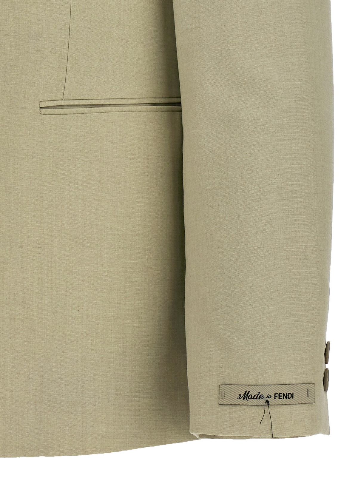 Single-breasted wool blazer