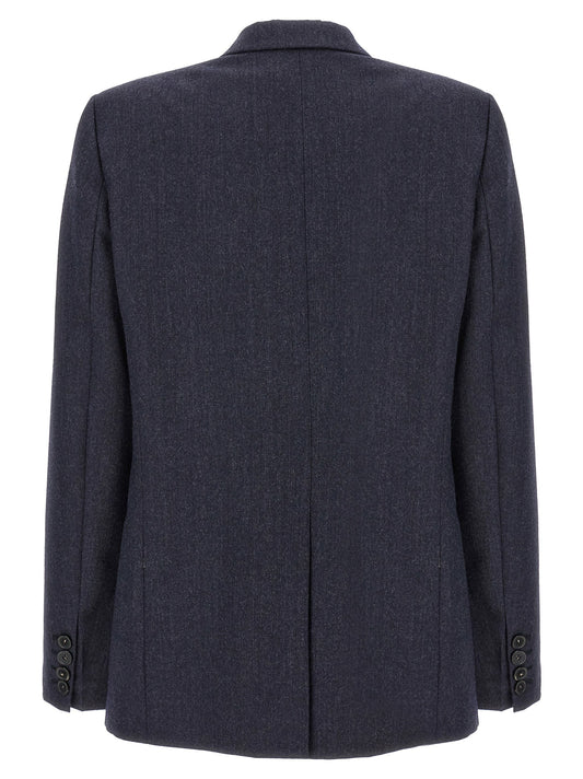 Single-breasted wool blazer
