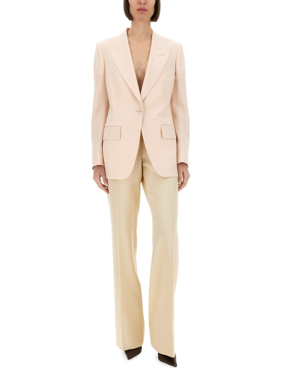 SINGLE BREASTED WOOL JACKET