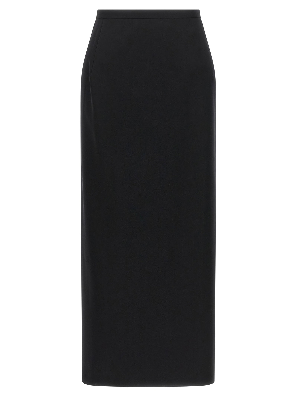 Skirt with closure and back panel