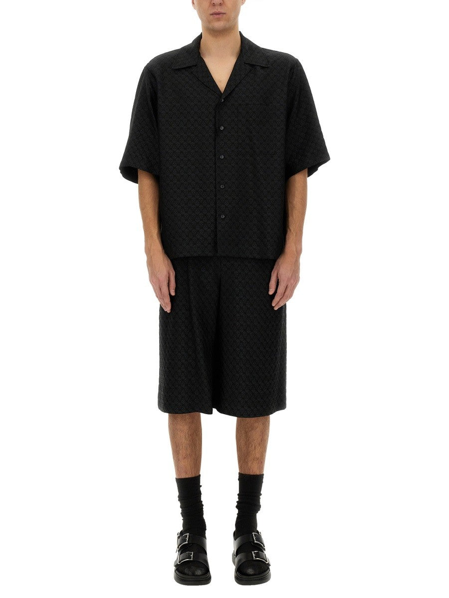 SKULL JACQUARD PATTERN SHORTS