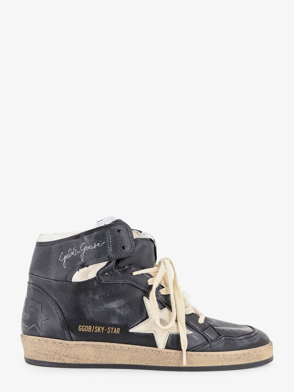Sky Star sneakers in leather with a used effect