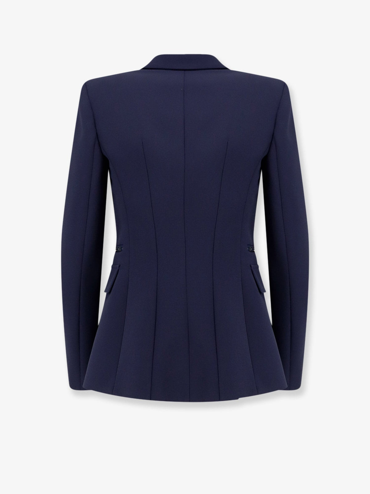 Slim fit blazer with gold logo clamps