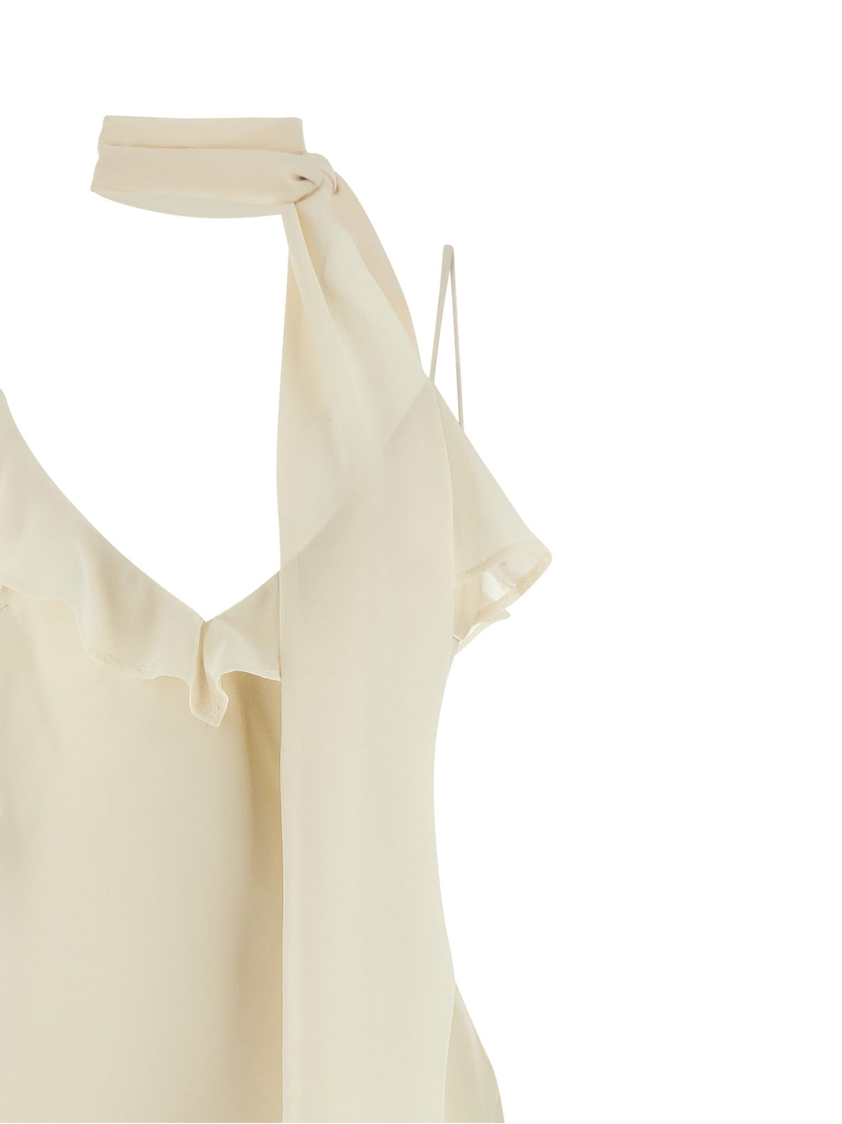 Slip dress with scarf