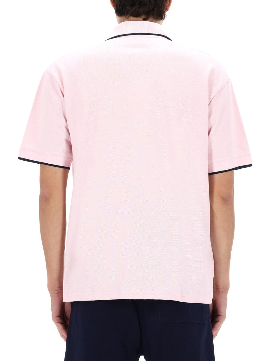 "SLOGAN ROSE" POLO SHIRT