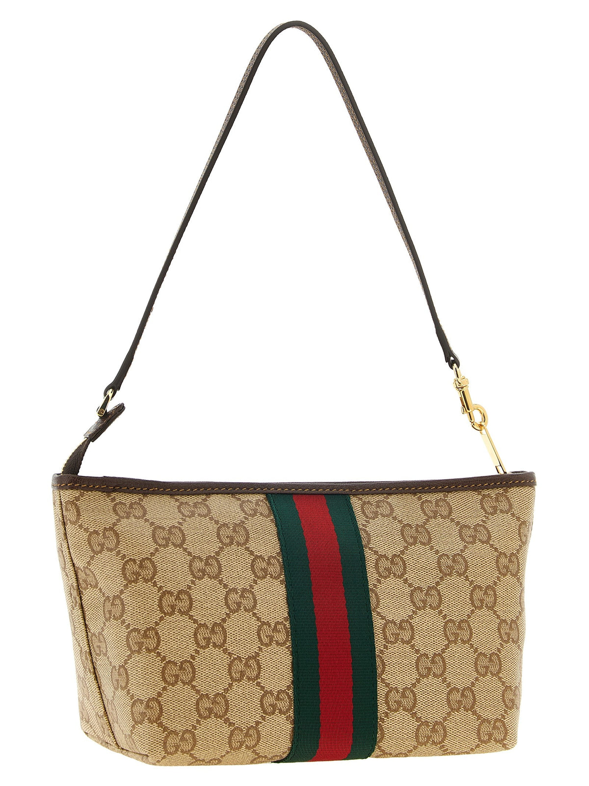 Small beige GG pouch