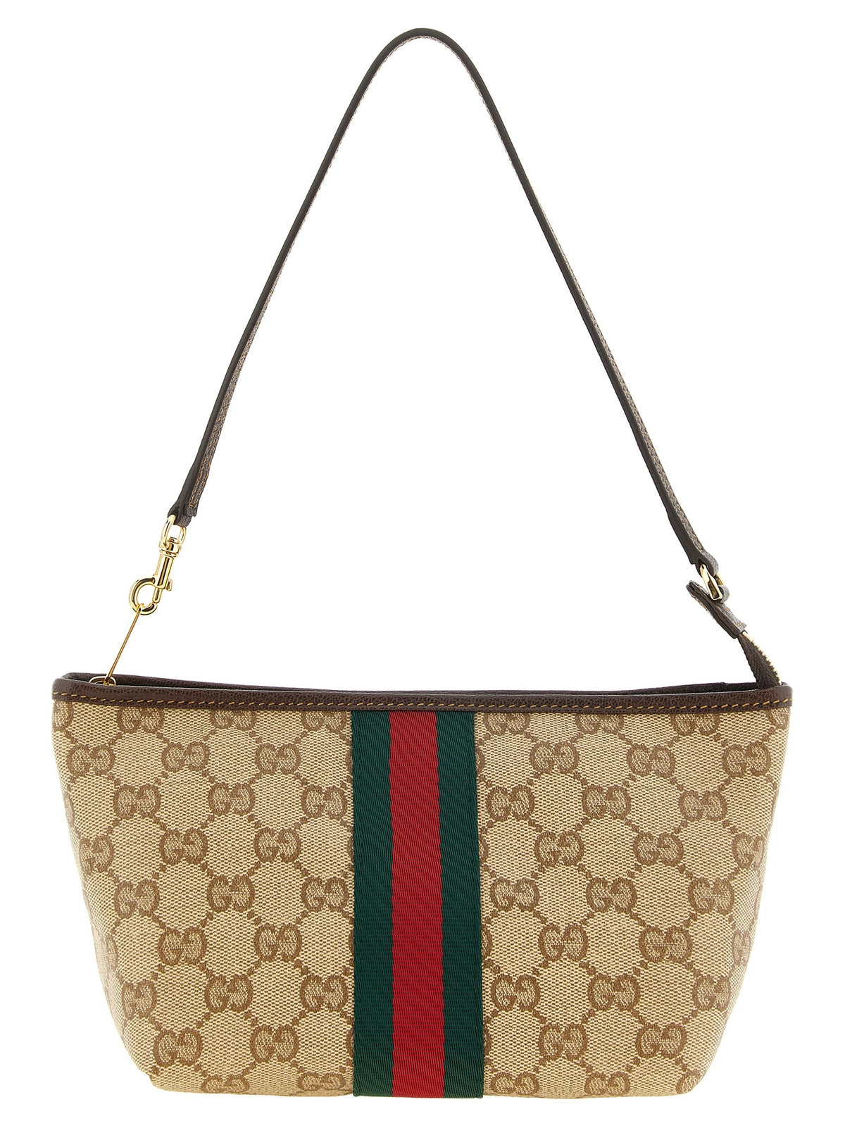 Small beige GG pouch