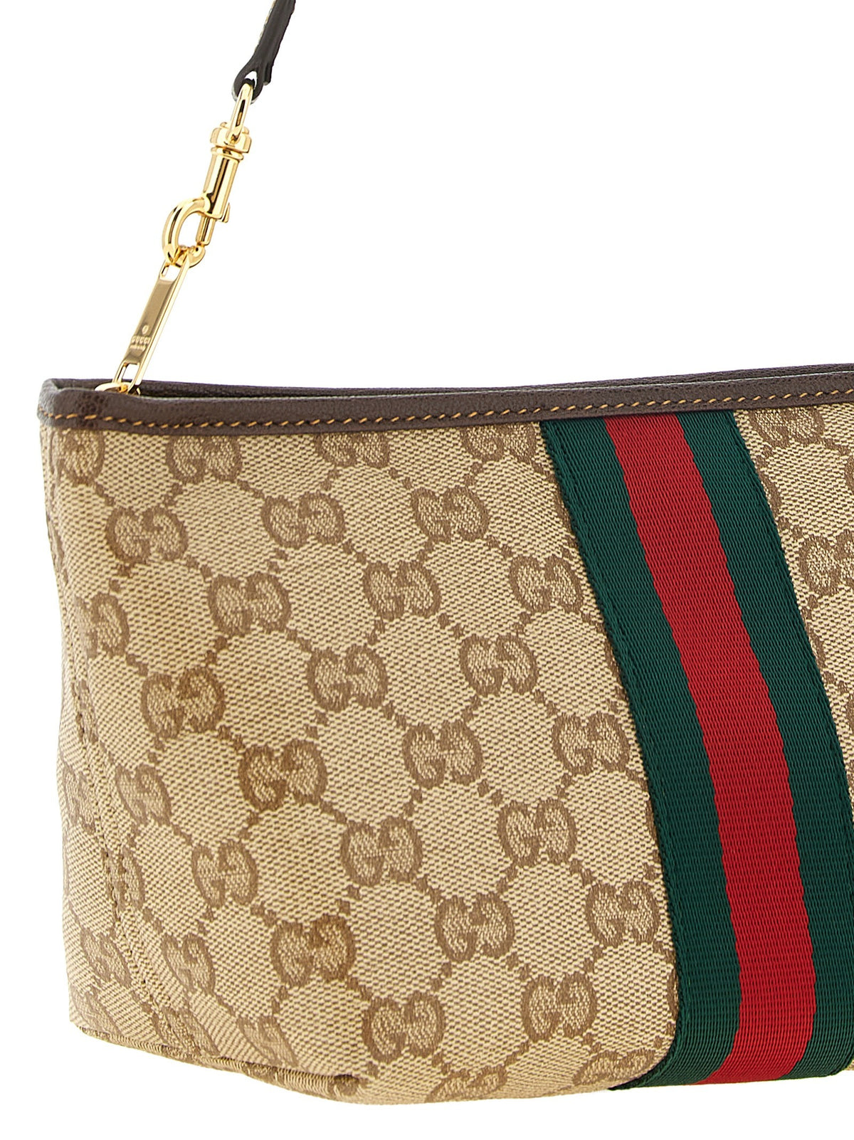 Small beige GG pouch