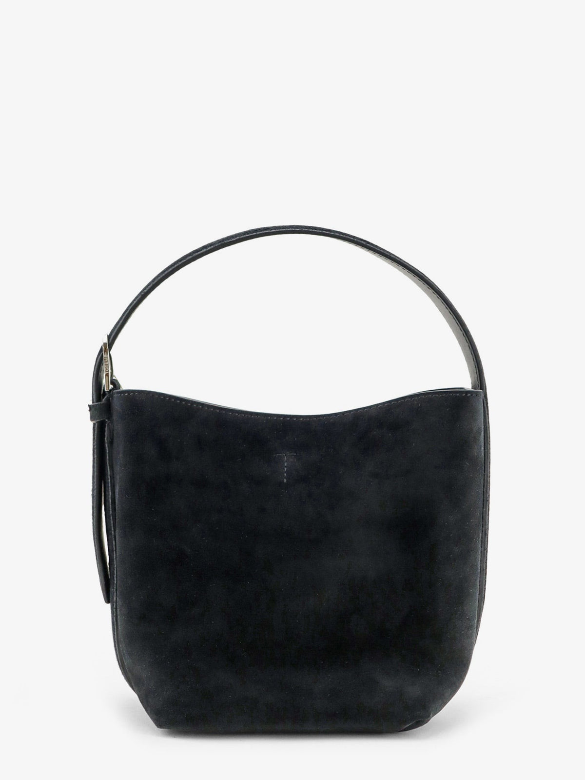 Small Belted suede handbag