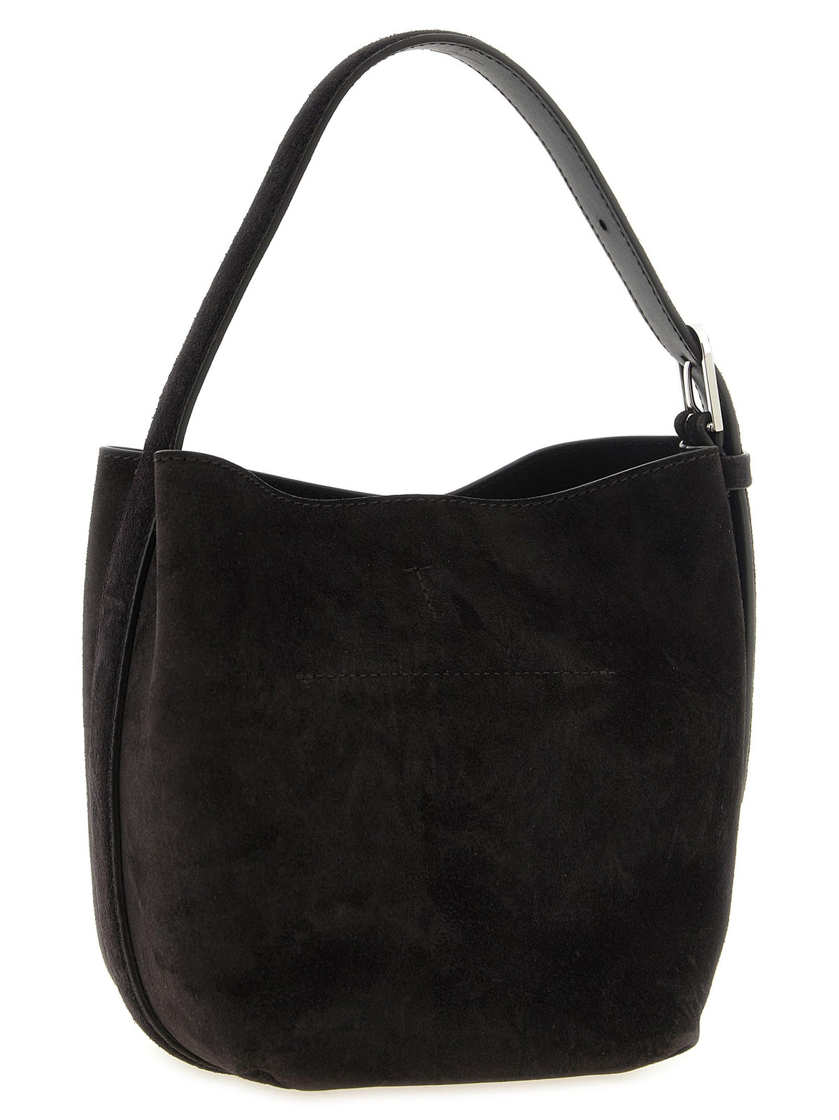 Small Belted Suede Handbag
