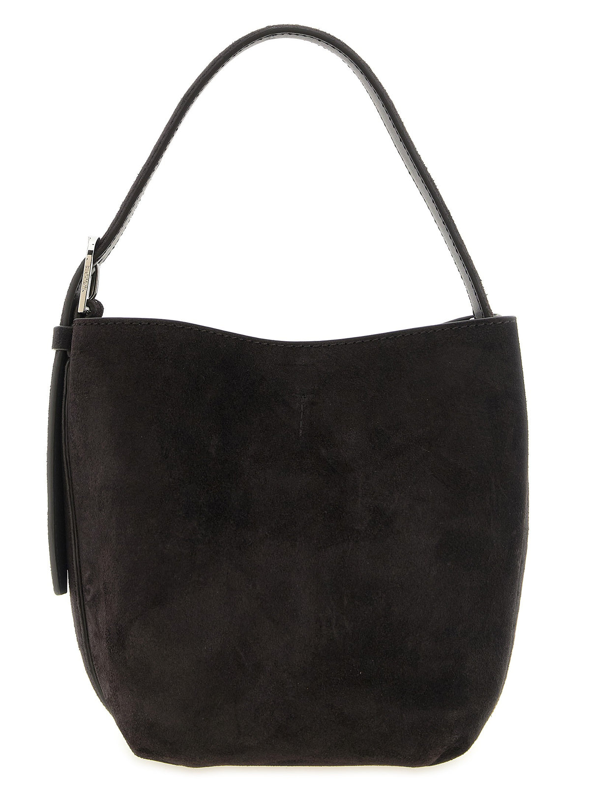 Small Belted Suede Handbag