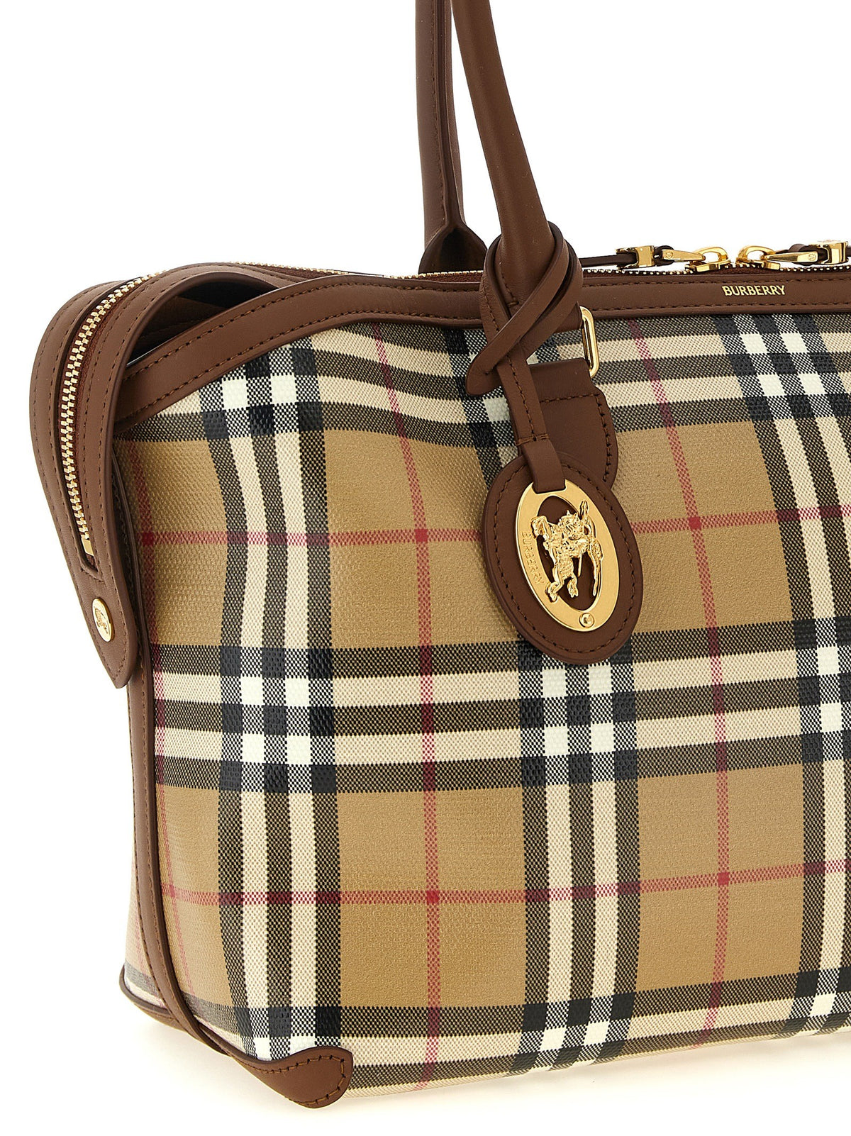 Small Check shopping bag