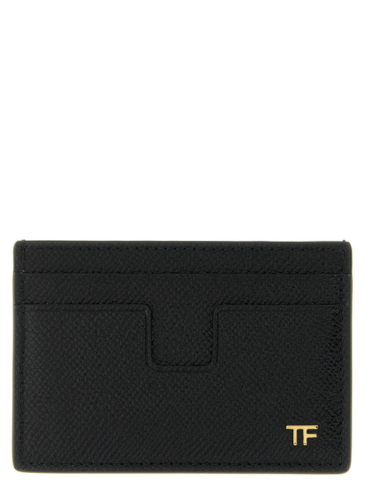 Small grain leather cardholder