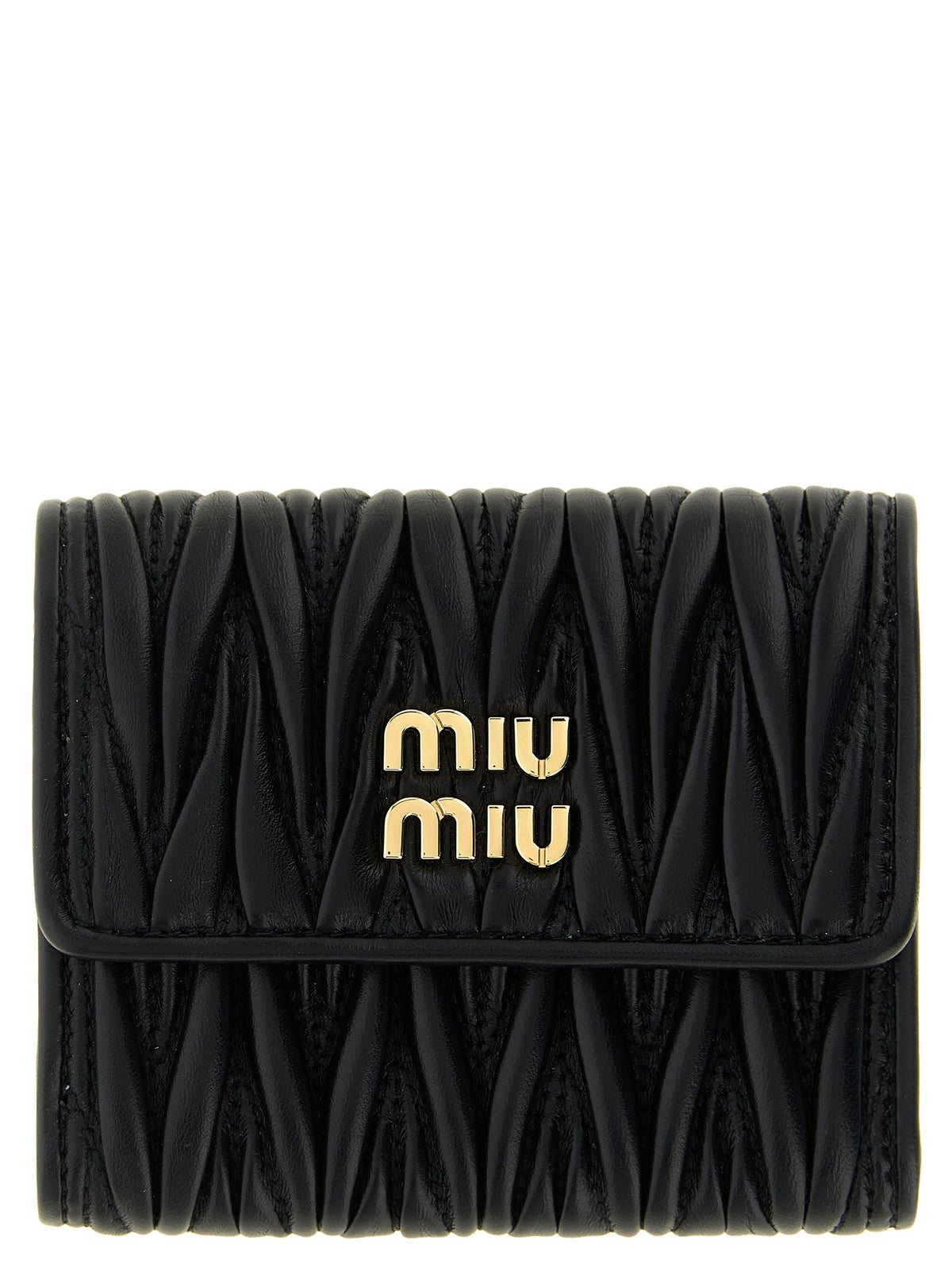 Small matelassé nappa wallet