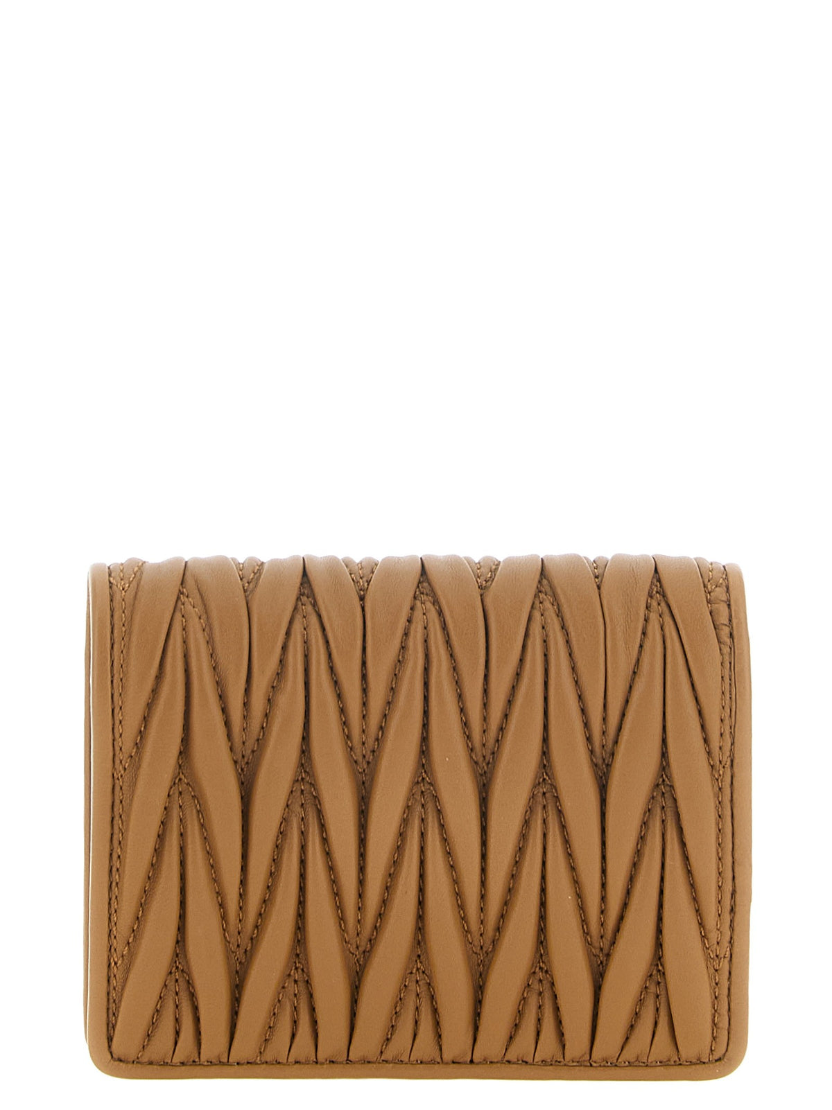 Small matelassé nappa wallet