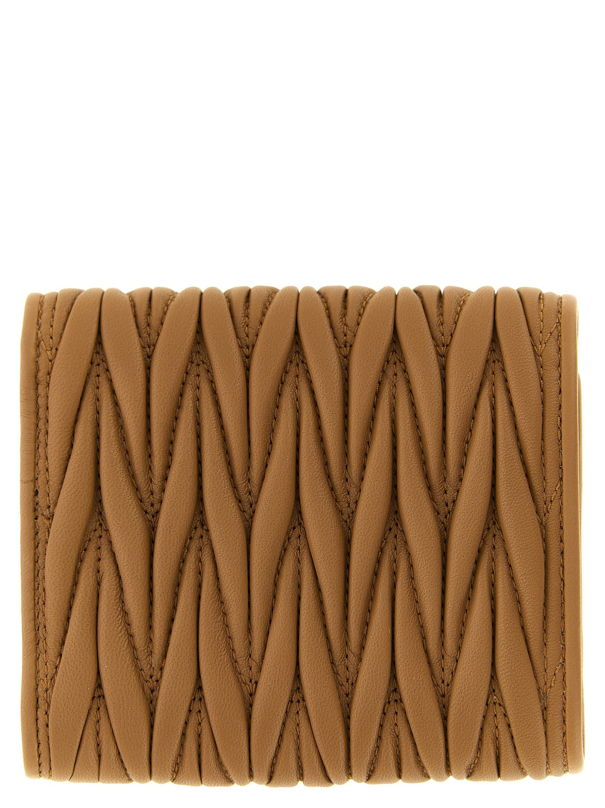 Small matelassé nappa wallet