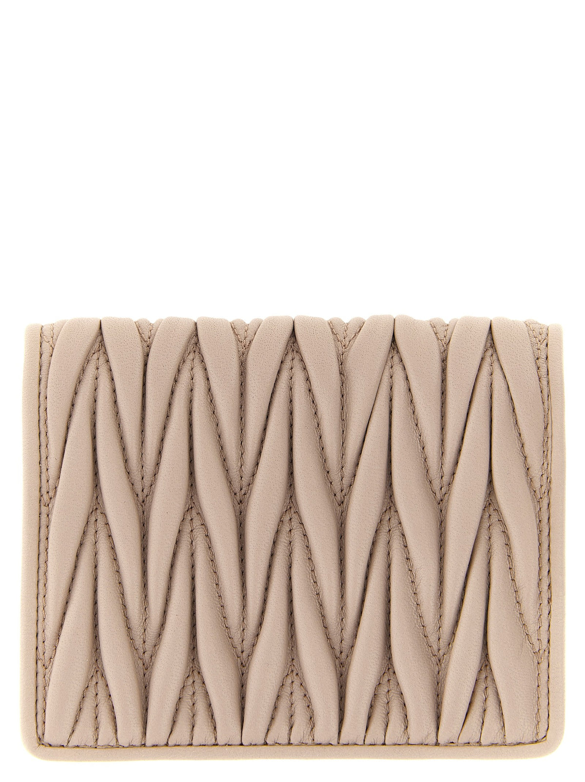 Small matelassé nappa wallet