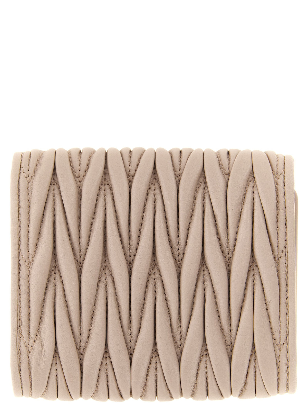 Small matelassé nappa wallet