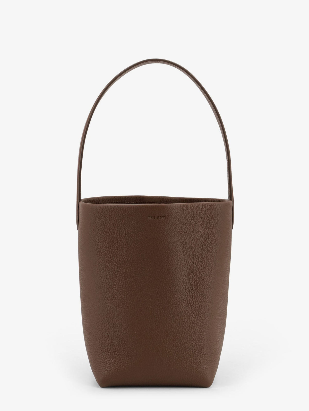 Small N/S Park Tote bucket bag in hammered leather