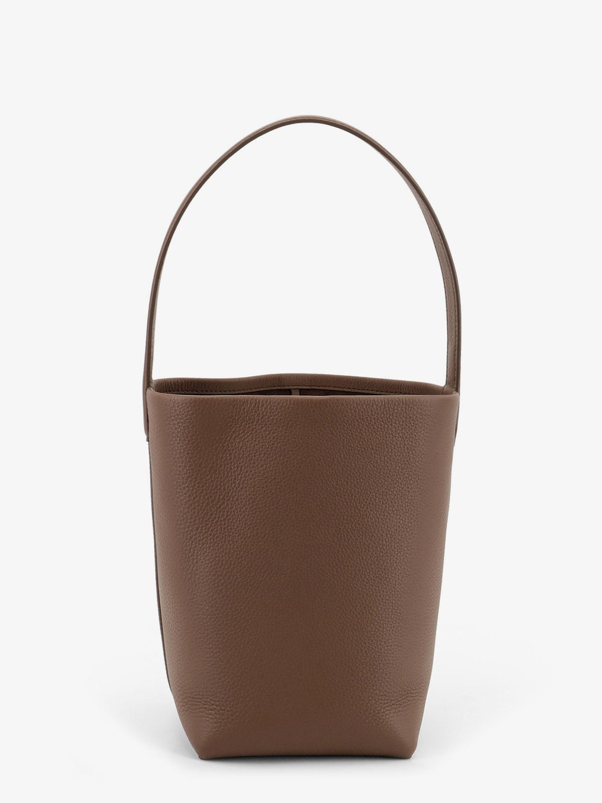 Small N/S Park Tote bucket bag in hammered leather