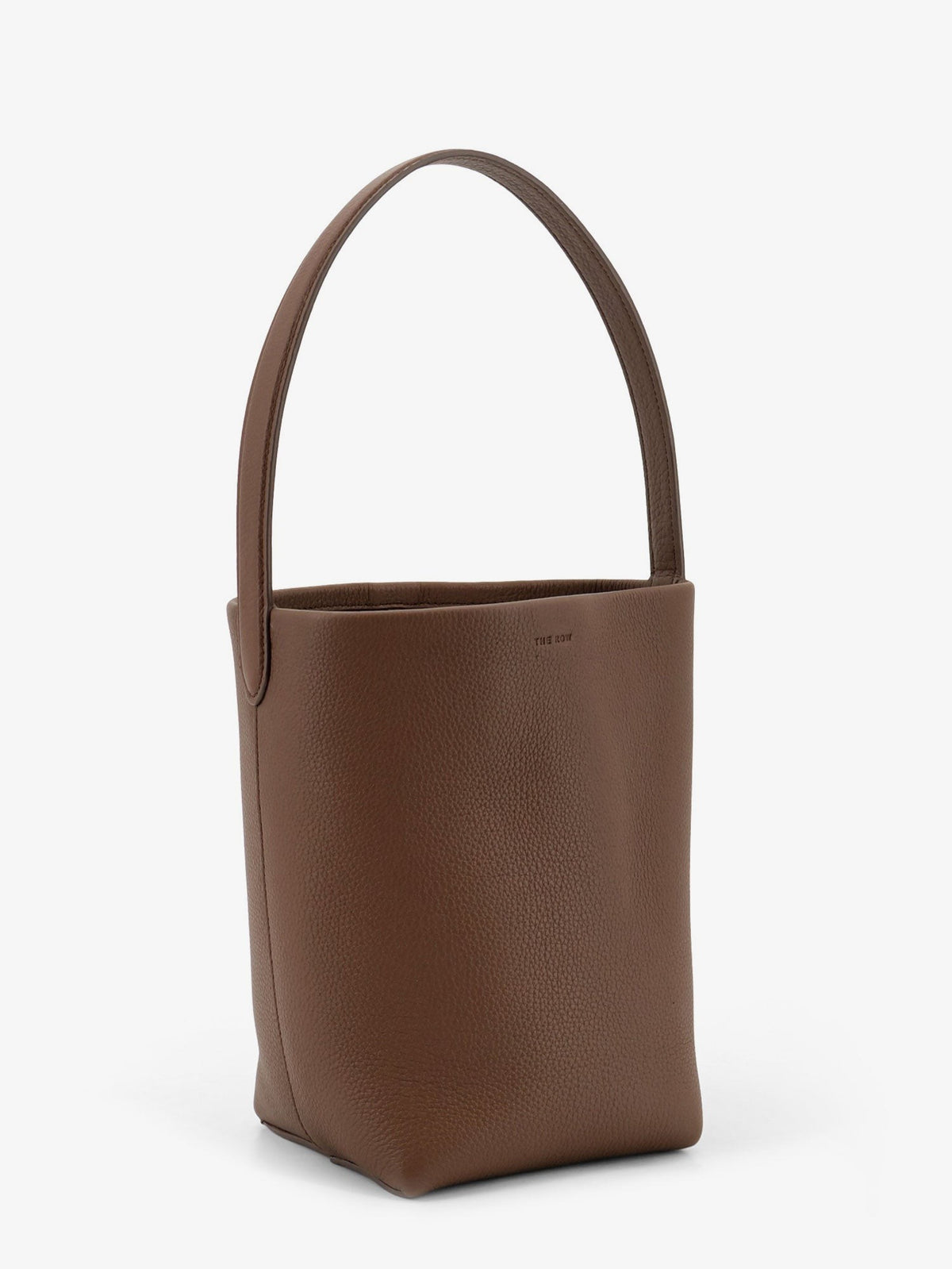 Small N/S Park Tote bucket bag in hammered leather