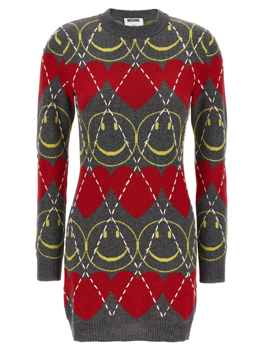 'Smiley®' wool dress