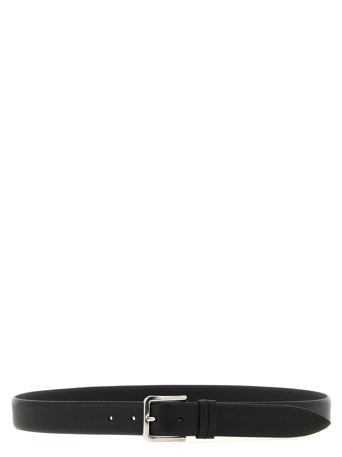 Smooth leather belt