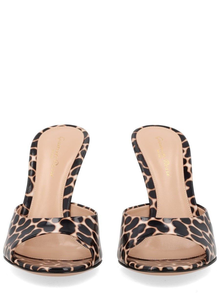 "SOFIA" MULE WITH HEEL