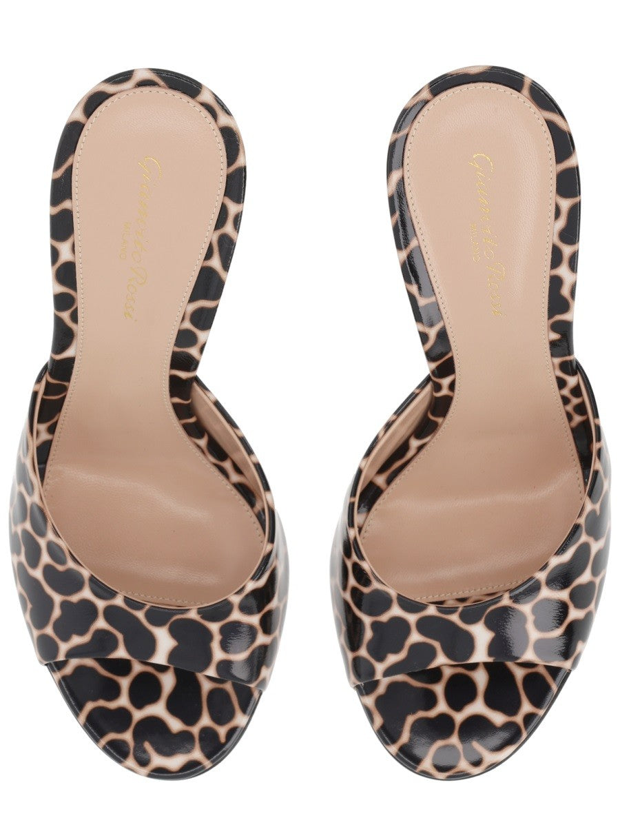 "SOFIA" MULE WITH HEEL