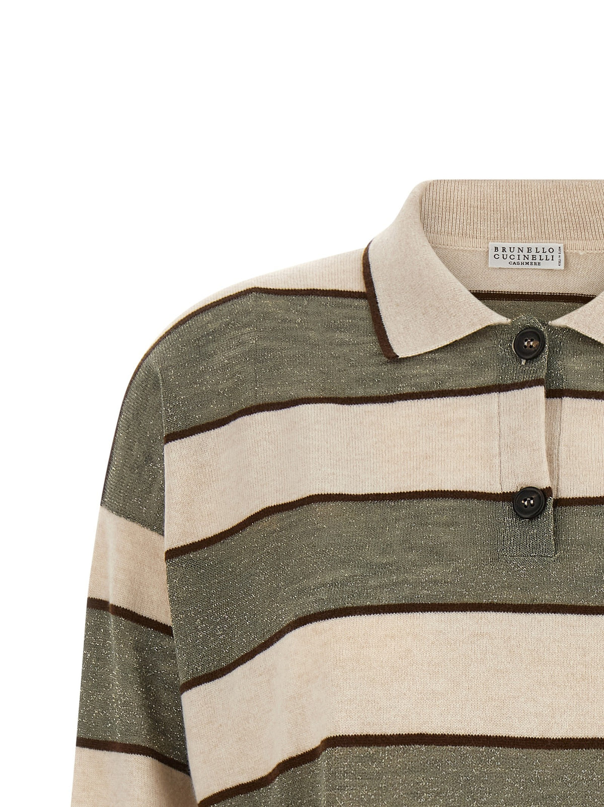 'Sparkling Stripes' polo shirt