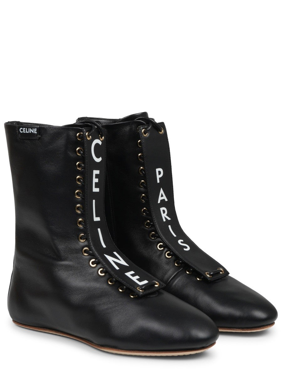 STIVALE IN PELLE CON LOGO