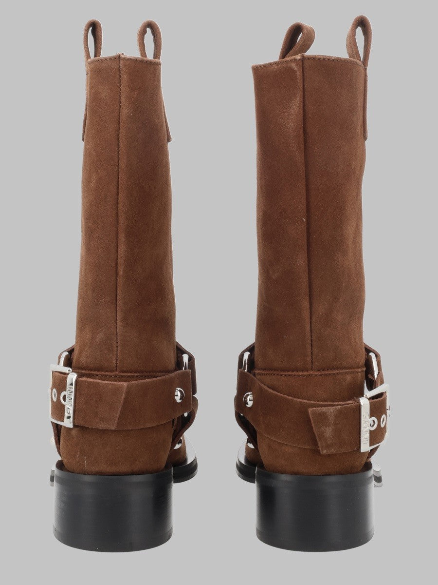STIVALETTO BIKER IN SUEDE