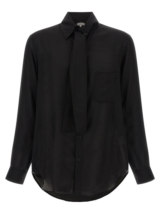 Stole collar shirt
