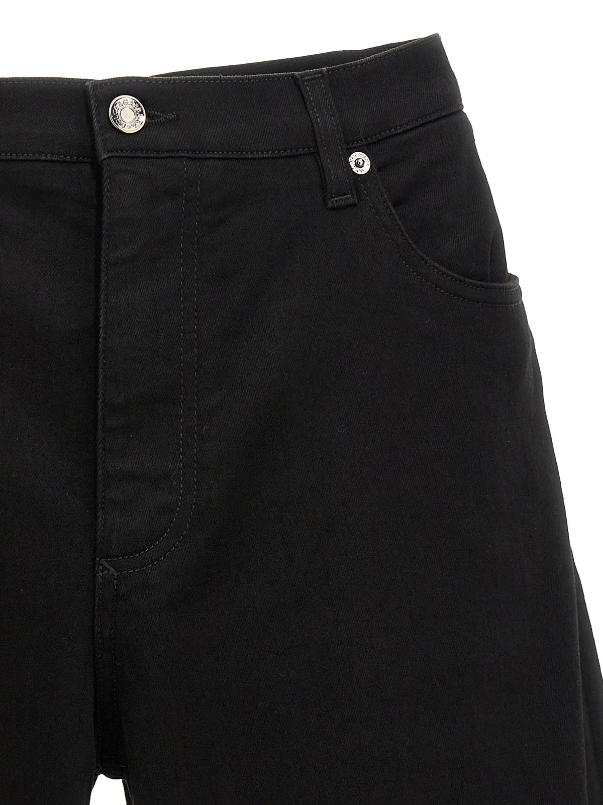 Stretch denim bermuda shorts