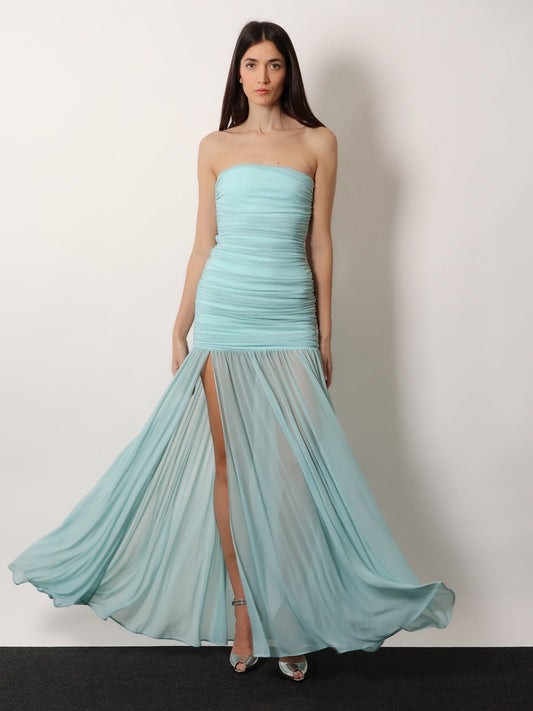 Stretch fabric Adele long dress