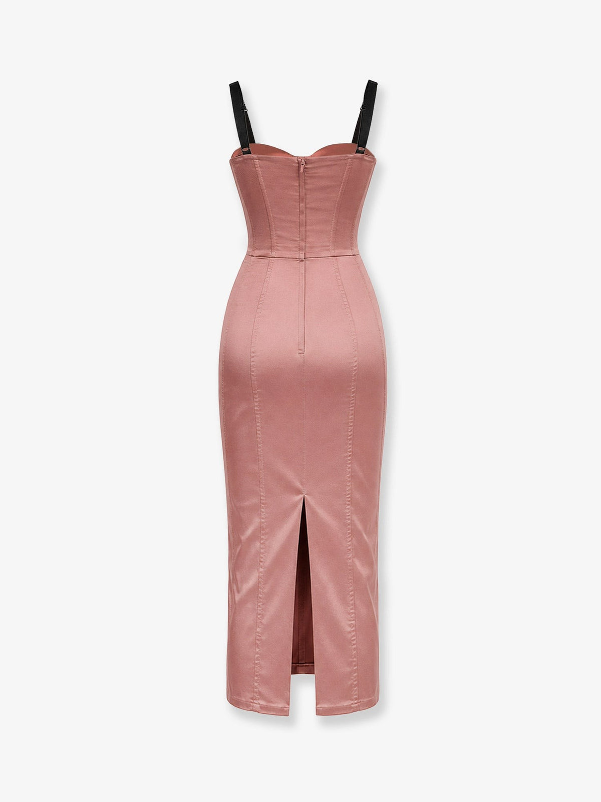 Stretch satin dress