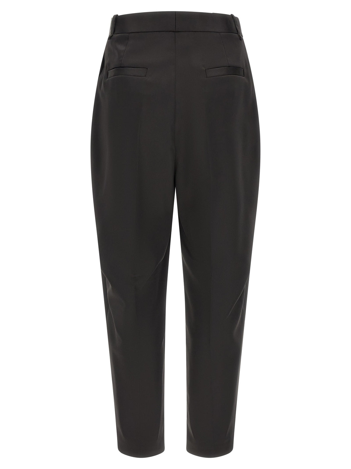 Stretch satin pants