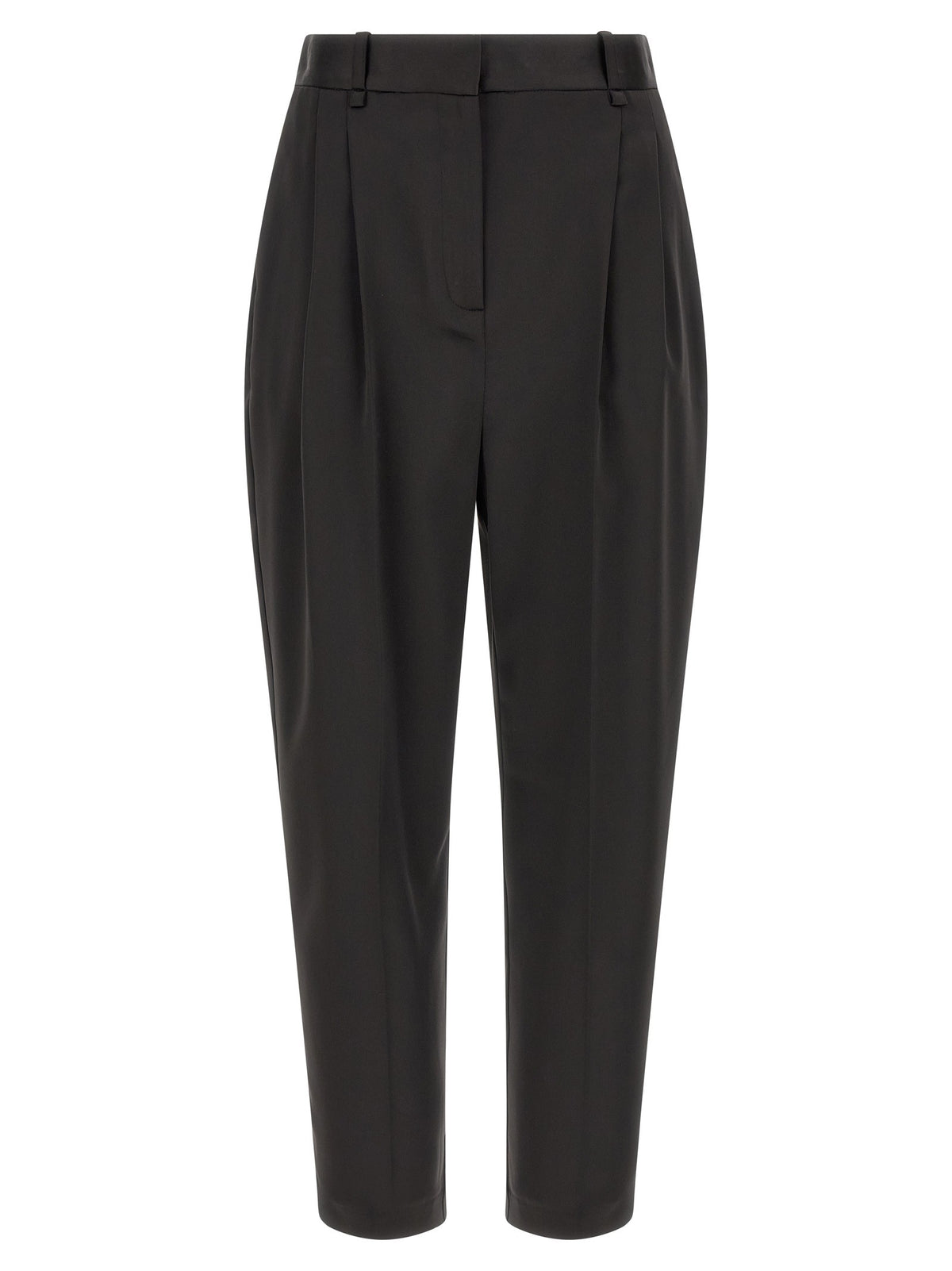 Stretch satin pants
