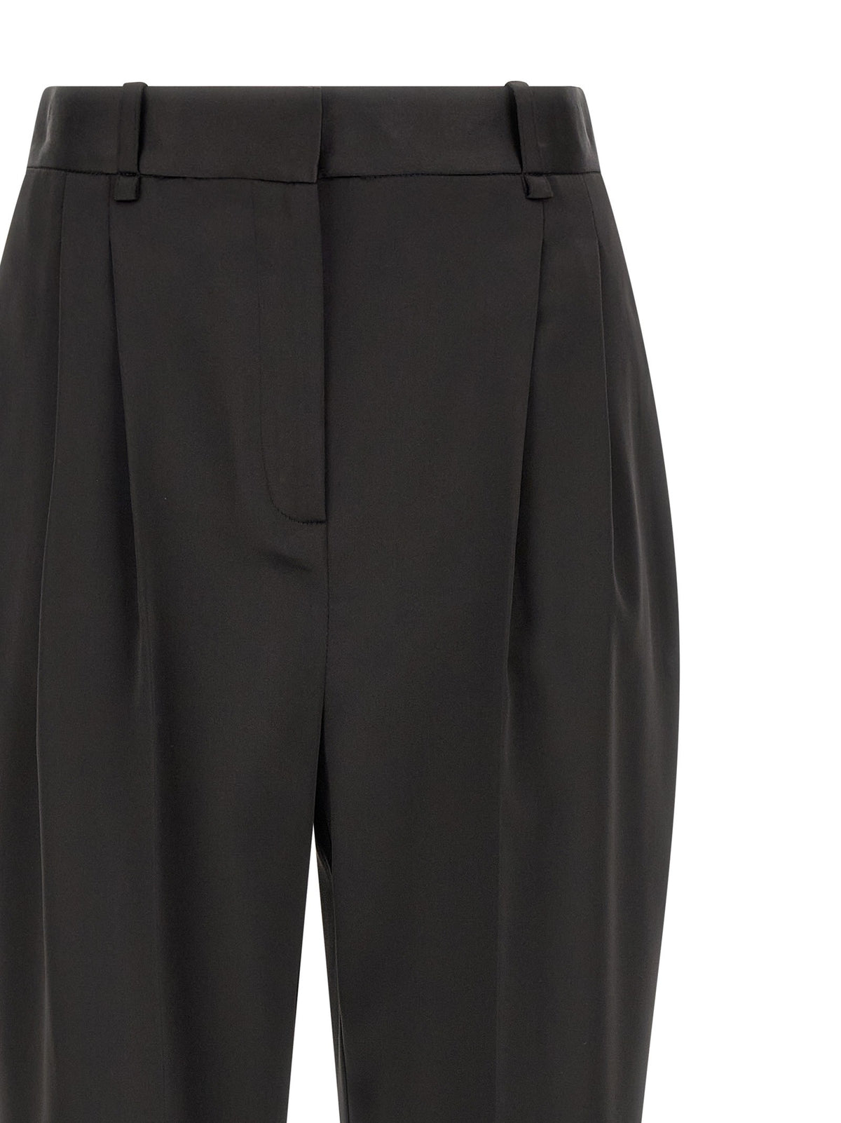 Stretch satin pants