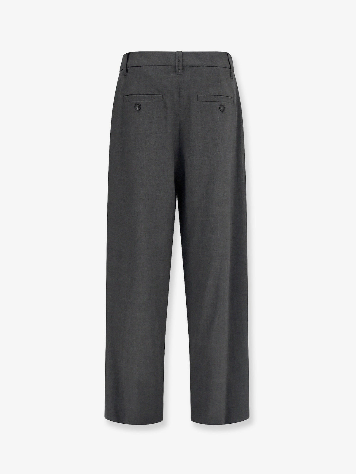 Stretch virgin wool blend trousers with Monili detail